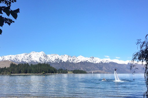 Beautiful view over Lake Whakatipu