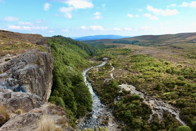 Views on the walk from the top of Taranaki Falls