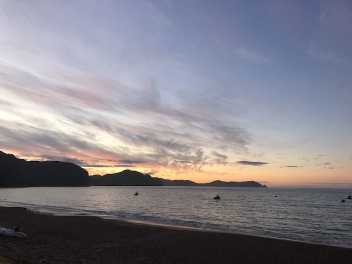 Sunset from one of the best beaches in Northland