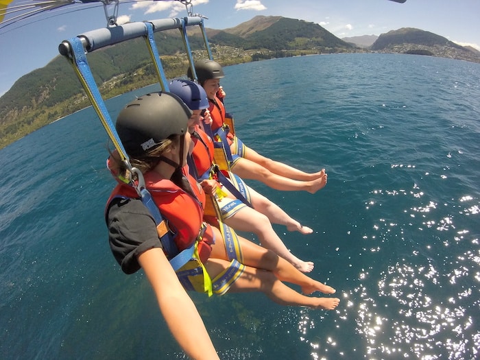 Parasailing is always a fun thing to do in Paihia