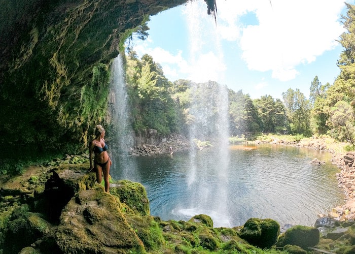 Rainbow falls is a great day trip from Paihia