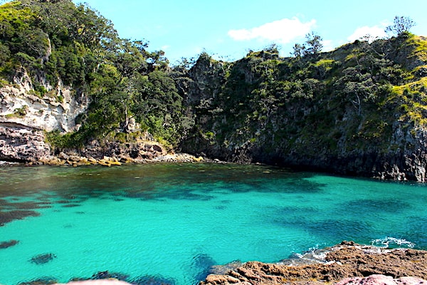 Turquoise water at Crayfish Bay