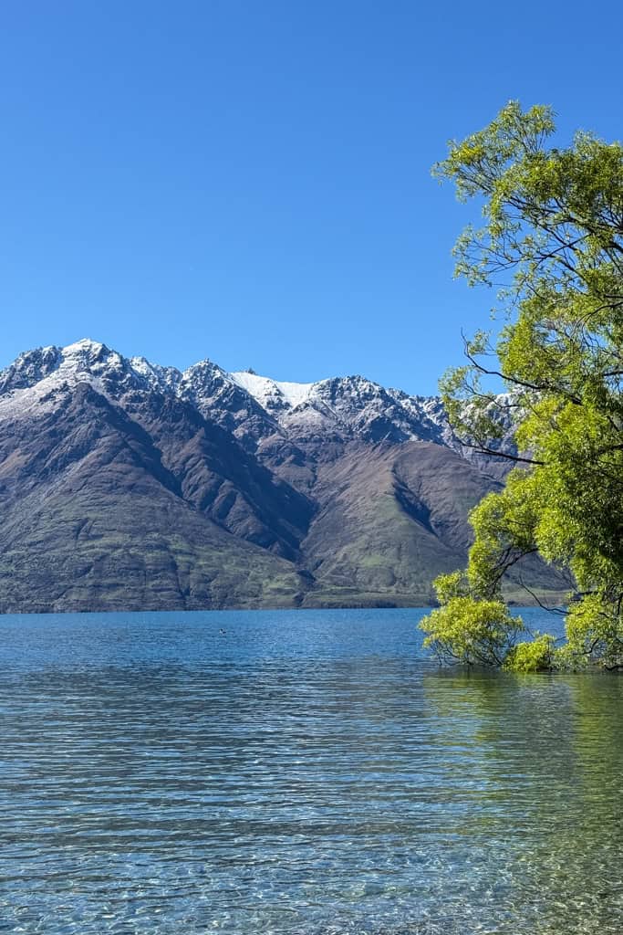 Views from Lake Wakatipu of the surrounding mountains