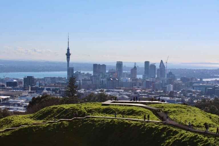 View of Auckland City and the Sky Tower