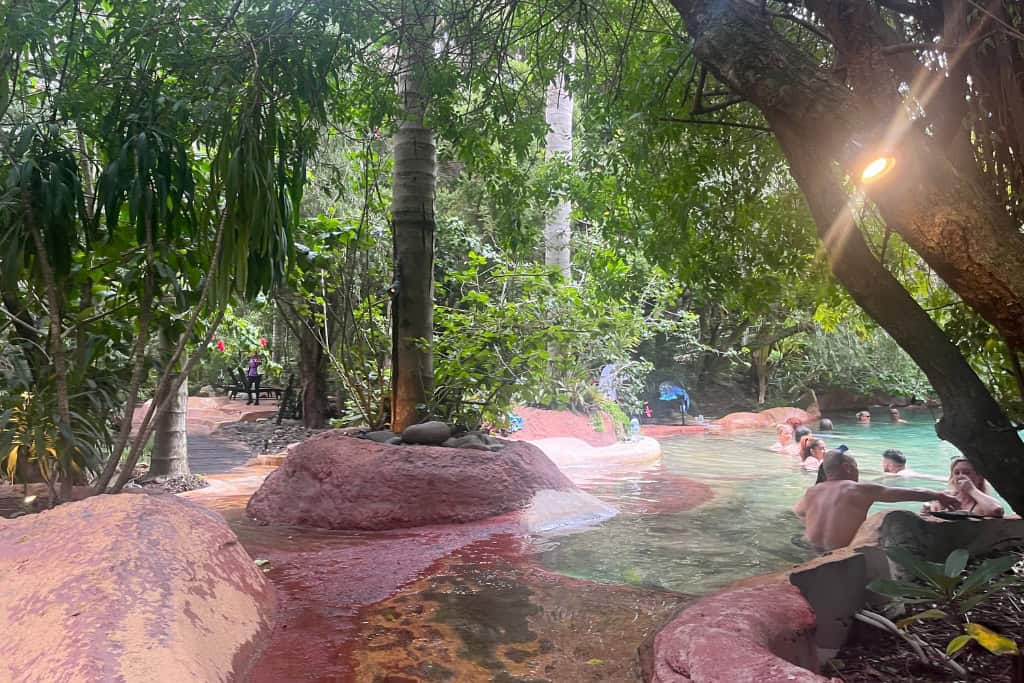 The path leading in to the hot pools.