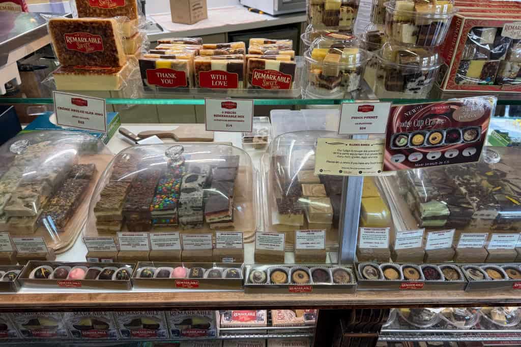 Fudge at the Remarkables Sweet Shop.