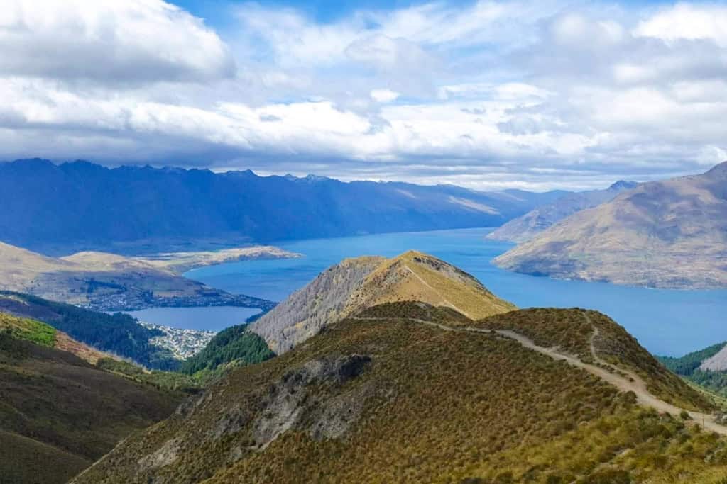 The view from Ben Lomond out towards to lake.